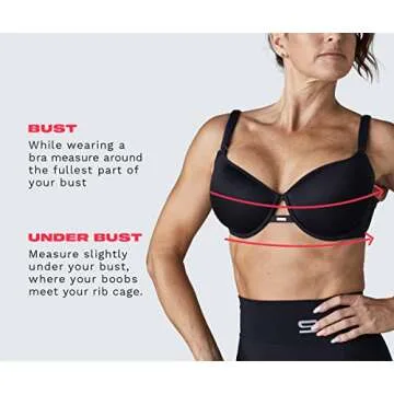 SHEFIT Flex Sports Bra for Women, Medium Impact Sports Bra, Black, Large (Luxe)