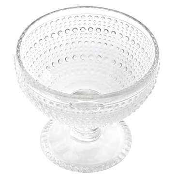 ZOOFOX Glass Ice Cream Bowl Set for All Occasions