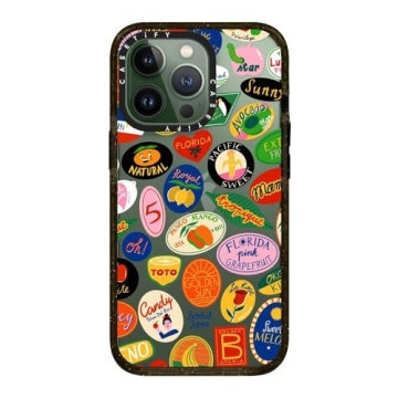 Stylish CASETiFY iPhone 13 Pro Impact Case - Fruit Stickers
