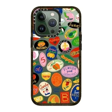Stylish CASETiFY iPhone 13 Pro Impact Case - Fruit Stickers