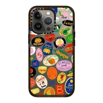 Stylish CASETiFY iPhone 13 Pro Impact Case - Fruit Stickers