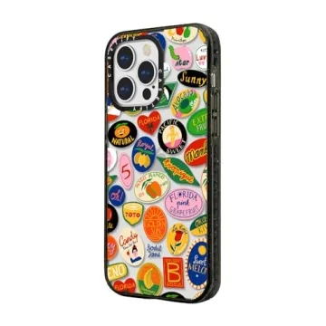 Stylish CASETiFY iPhone 13 Pro Impact Case - Fruit Stickers