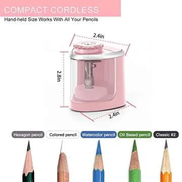 Aogwat Electric Pencil Sharpener - Quick and Portable Sharpener