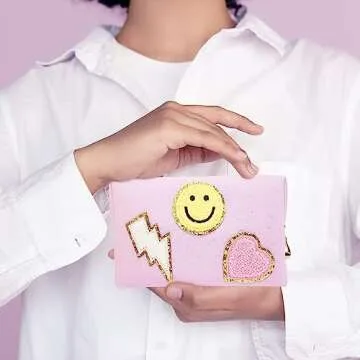 dark swan Preppy Makeup Bag Pu Leather Portable Waterproof Cosmetic Bag Travel Makeup Bag Organizer Travel Accessories Makeup Bag for Women Pink