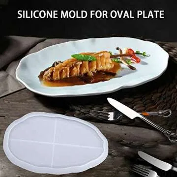 Silicone Resin Oval Tray Mold for Beautiful Trays