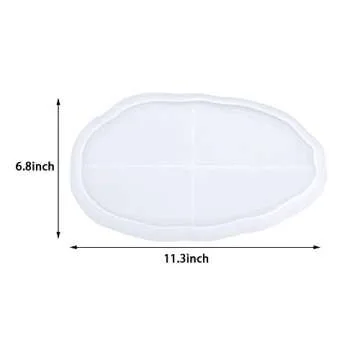 Silicone Resin Oval Tray Mold for Beautiful Trays