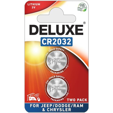 Key Fob Replacement Batteries - Jeep Dodge Ram Chrysler 2-Pack