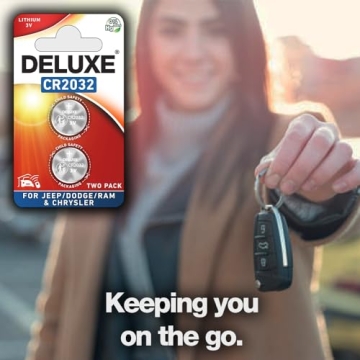 Key Fob Batteries for Jeep Dodge Ram Chrysler 2-Pack