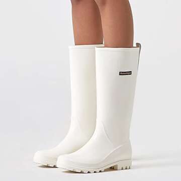 Stylish Waterproof Tall Rain Boots for Women - Planone