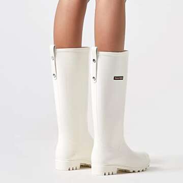 Stylish Waterproof Tall Rain Boots for Women - Planone