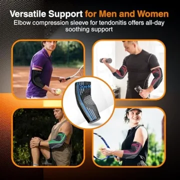 Doc Miller Compression Elbow Brace for Pain Relief and Support