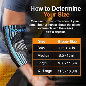 Doc Miller Compression Elbow Brace for Pain Relief and Support