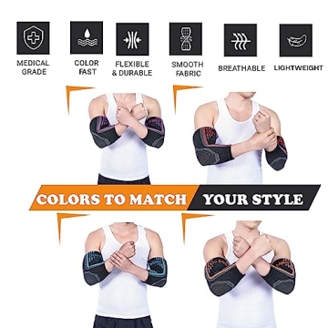 Doc Miller Compression Elbow Brace for Pain Relief and Support