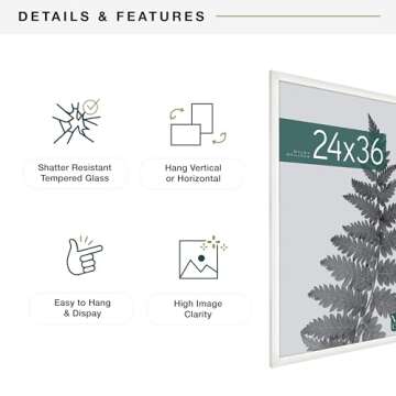 MCS Studio Gallery 24x36 Poster Frame for Photos & Art