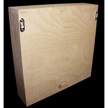 Wooden Craft Paint Storage Rack - Holds 81 Standard Size 2oz. Bottles of Paint.