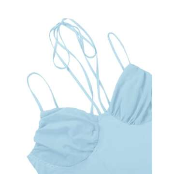 Dwnval Women's Sexy Corset Top Push Up Off Shoulder Spaghetti Strap Halter Crop Tank Tops Bodyshaper Bustiers