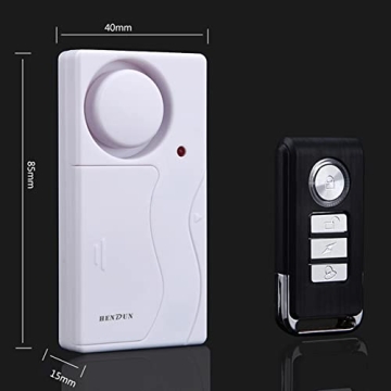 Wireless Door Alarms with Remote - 2 Pack