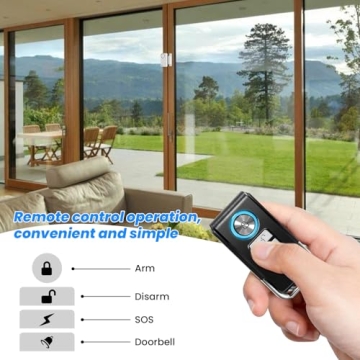 Wireless Door Alarms with Remote - 2 Pack