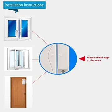 Wireless Door Alarms with Remote - 2 Pack