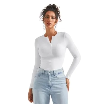 SUUKSESS Stylish Women's Cropped Henley Tank Top