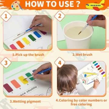 Paint with Water Coloring Books for kids - Fun Art Set