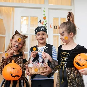 800 PCS Pumpkin Stickers for Halloween Fun and Decorations