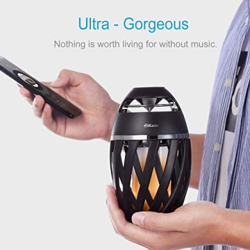 Outdoor Waterproof Bluetooth Speaker with Torch Light