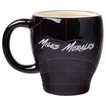 Silver Buffalo Spider-Man Miles Turn 3D Sculpted Ceramic Coffee Mug, 20 Ounces