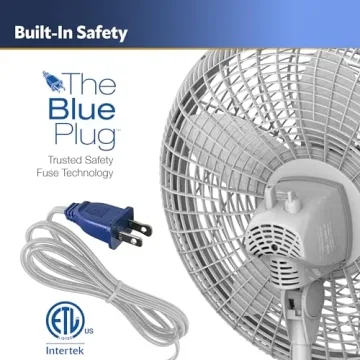 Lasko Cyclone Pedestal Fan, Adjustable Height, Remote Control, Timer, 3 Speeds, for Bedroom, Kitchen, Office and Living Room, 18", White, 1885, Large