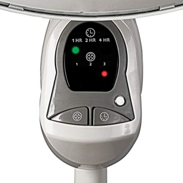 Lasko Cyclone Pedestal Fan, Adjustable Height, Remote Control, Timer, 3 Speeds, for Bedroom, Kitchen, Office and Living Room, 18", White, 1885, Large