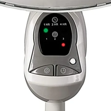 Lasko Cyclone Pedestal Fan, Adjustable Height, Remote Control, Timer, 3 Speeds, for Bedroom, Kitchen, Office and Living Room, 18", White, 1885, Large