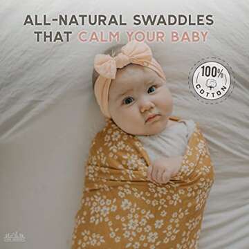 Mini Wander Floral Muslin Swaddle Blanket for Babies