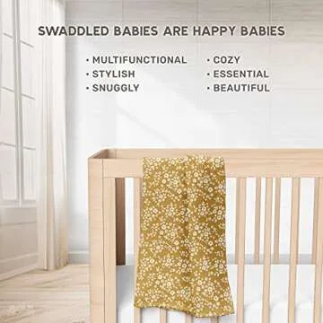 Mini Wander Floral Muslin Swaddle Blanket for Babies