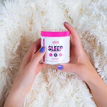 Obvi Beauty Sleep, Rest & Rejuvenate | Promotes Improved Mood & REM Sleep, Stress Relief with L-Theanine & Chamomile | Hyaluronic Acid Supports Healthy Hair, Skin, Nails | 60 Capsules, 30 Servings