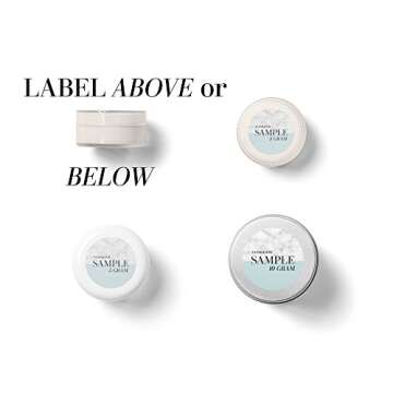 400 Professional Waterproof Sample Jar Labels for 3 Gram and 5 Gram Jars, 0.875 inches