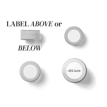 400 Professional Waterproof Sample Jar Labels for 3 Gram and 5 Gram Jars, 0.875 inches