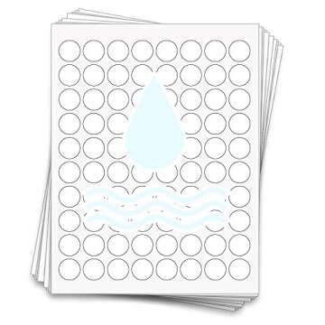400 Professional Waterproof Sample Jar Labels for 3 Gram and 5 Gram Jars, 0.875 inches