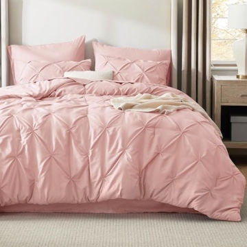 Bedsure Queen Comforter Set - Elegant 7 Pieces for Christmas