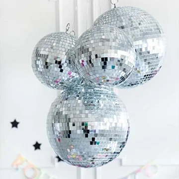 Mirror Disco Ball 8 Inch for Party and Home Decor