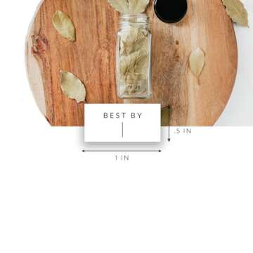 Clear Expiration Date Labels, 176 Waterproof Food Labels for Pantry Containers, Kitchen Freshness, Use by Meal Prep Best Write On Stickers