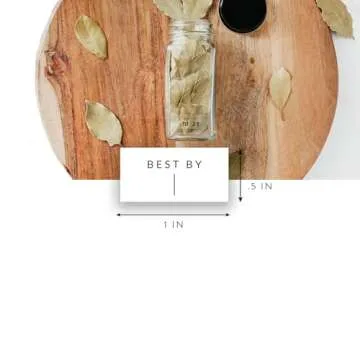 Clear Expiration Date Labels, 176 Waterproof Food Labels for Pantry Containers, Kitchen Freshness, Use by Meal Prep Best Write On Stickers