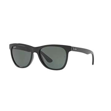 Ray-Ban RB4184 Square Sunglasses, Black/Green, 54 mm