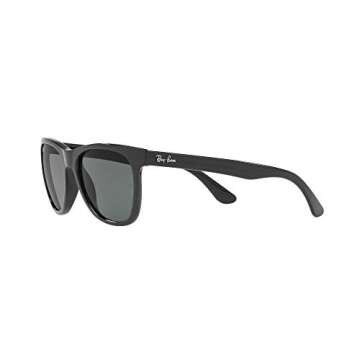 Ray-Ban RB4184 Square Sunglasses, Black/Green, 54 mm