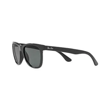 Ray-Ban RB4184 Square Sunglasses, Black/Green, 54 mm