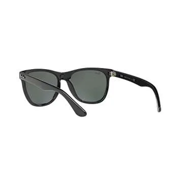 Ray-Ban RB4184 Square Sunglasses, Black/Green, 54 mm