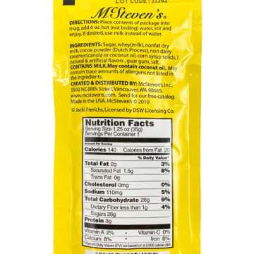 Needzo Shamlom Hanukkah Double Hot Chocolate Mix Packets, Individually Packaged Cocoa Powder, Jewish Holiday Gifts, Pack of 4