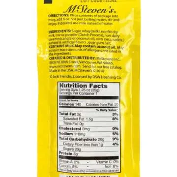 Needzo Shamlom Hanukkah Double Hot Chocolate Mix Packets, Individually Packaged Cocoa Powder, Jewish Holiday Gifts, Pack of 4