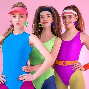 Hicarer 3 Pairs 80s 90s Neon Earrings for Women Retro Pendant Acrylic Drop Dangle for 80's Outfit Glow Party Accessories(Colorful,Triangular, Square)