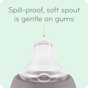 NUK Mickey Mouse Large Learner Cup 10oz 2pk – BPA Free, Spill Proof Sippy Cup