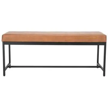 Stylish Safavieh Home Chase Faux Leather Bench
